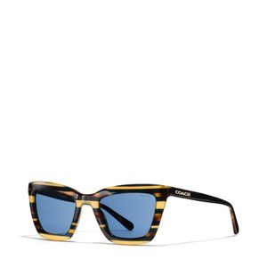 Coach Blue Honey Varsity Stripe Sunglasses